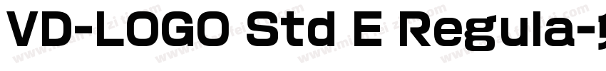 VD-LOGO Std E Regula字体转换